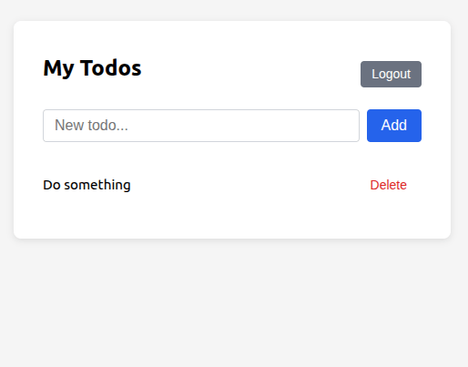 Todos screen