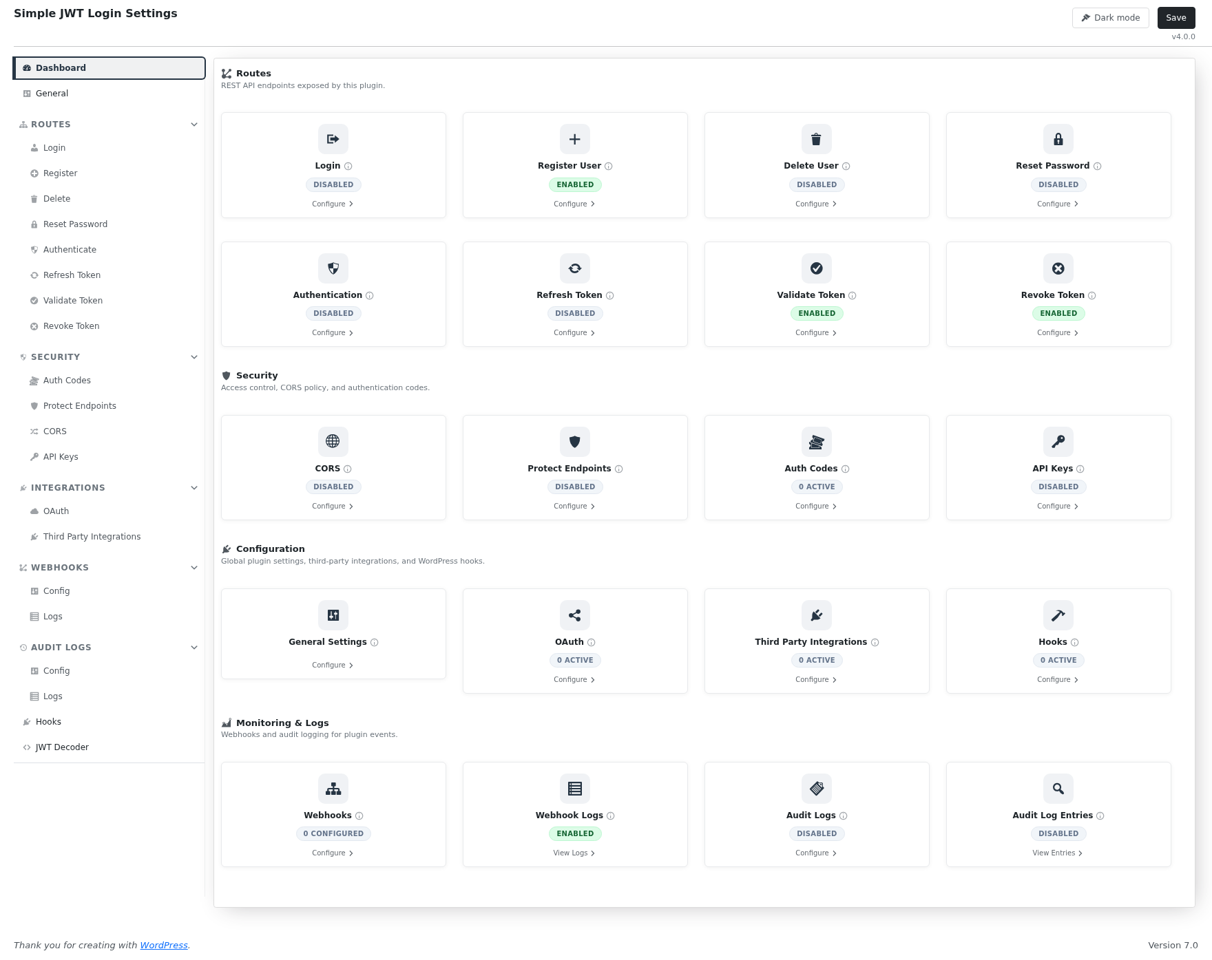 Simple JWT Login Dashboard