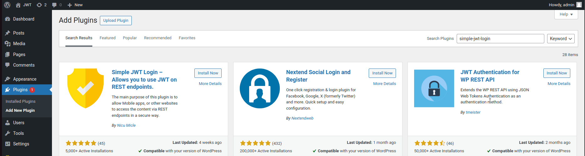 Search for simple-jwt-login Search for Simple-JWT-Login plugin
